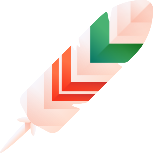 Feather 3D Color icon
