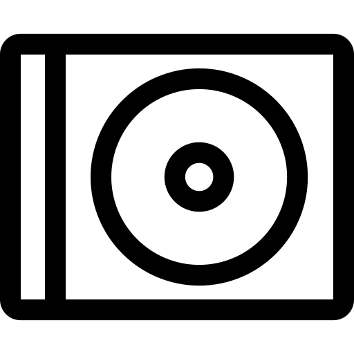 cd Basic Rounded Lineal icoon