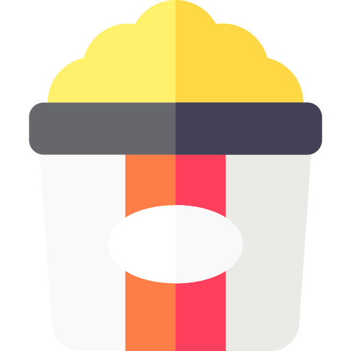 Popcorn Basic Rounded Flat icon