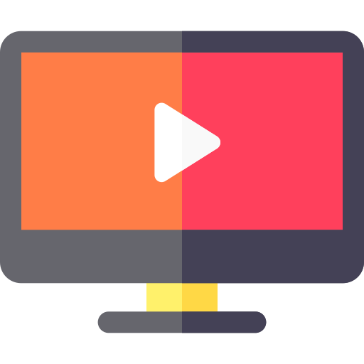 tv-monitor Basic Rounded Flat icoon