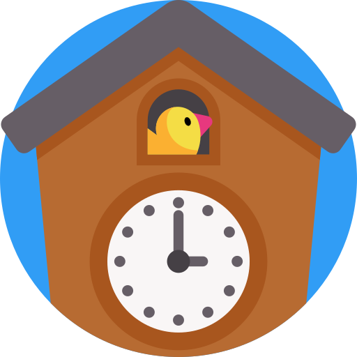 Cuckoo clock Detailed Flat Circular Flat icon