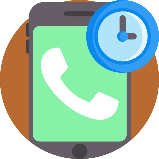 telefoongesprek Detailed Flat Circular Flat icoon