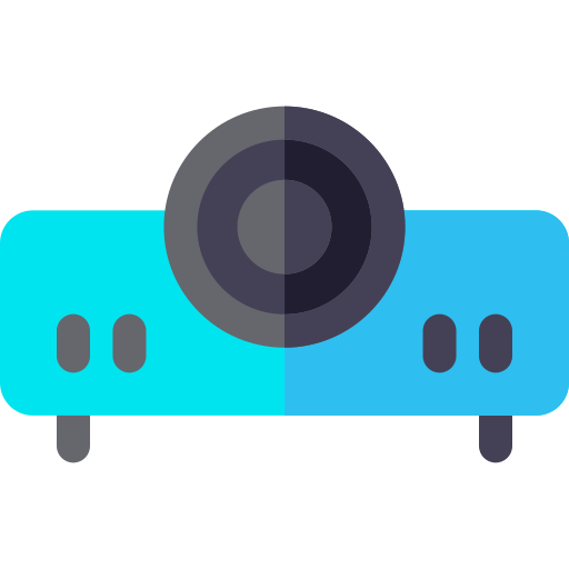 プロジェクター Basic Rounded Flat icon