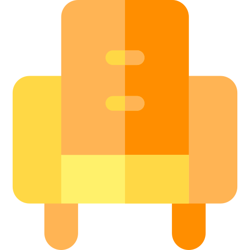 アームチェア Basic Rounded Flat icon