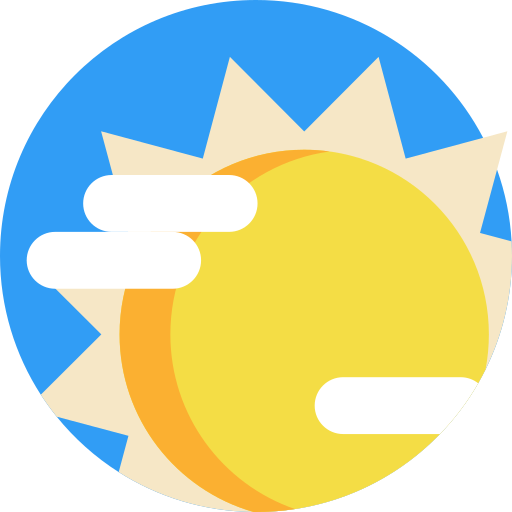 día Detailed Flat Circular Flat icono