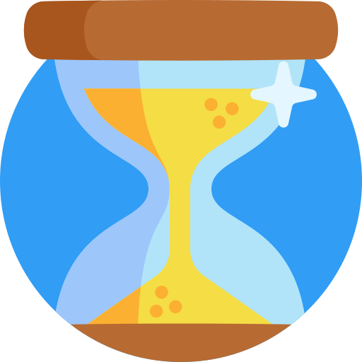 Песочные часы Detailed Flat Circular Flat иконка