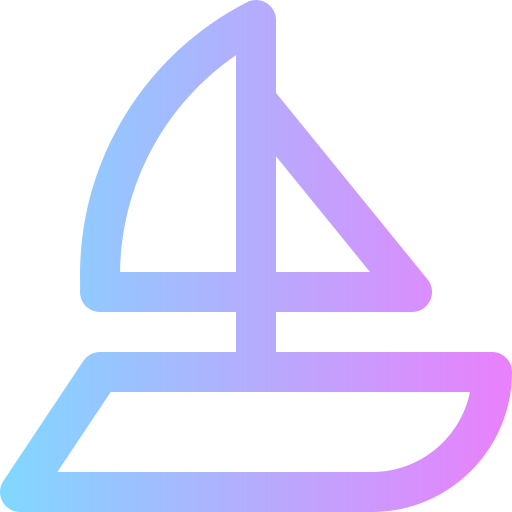 Boat Super Basic Rounded Gradient icon