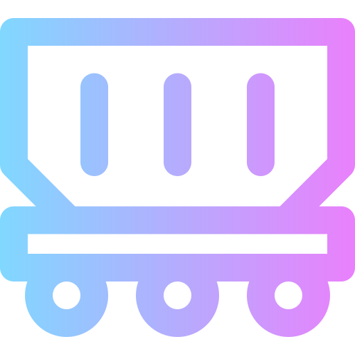 Freight wagon Super Basic Rounded Gradient icon