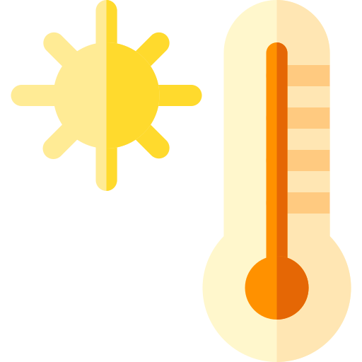 termómetro Basic Rounded Flat icono