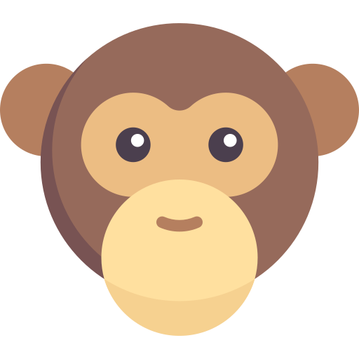 Chimpanzee Special Flat icon