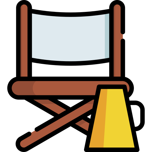 director de la silla Special Lineal color icono
