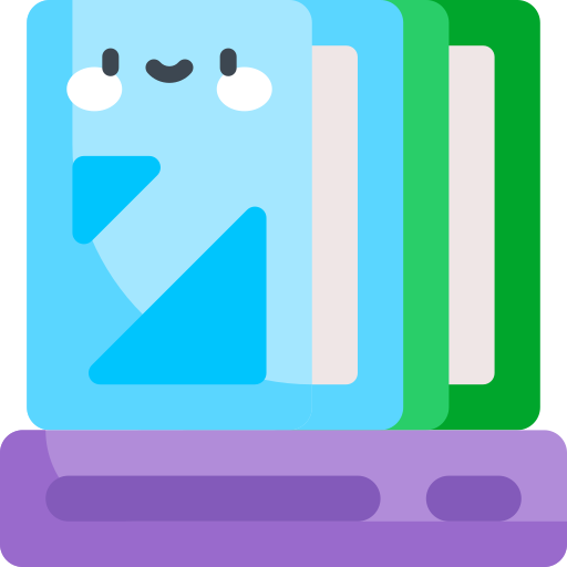 Library Kawaii Flat icon