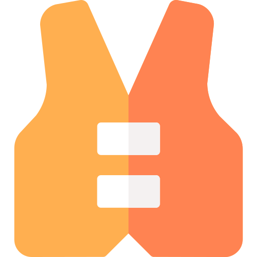 Lifejacket Basic Rounded Flat icon