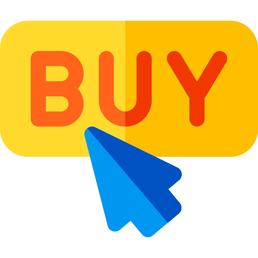 botón de compra Basic Rounded Flat icono