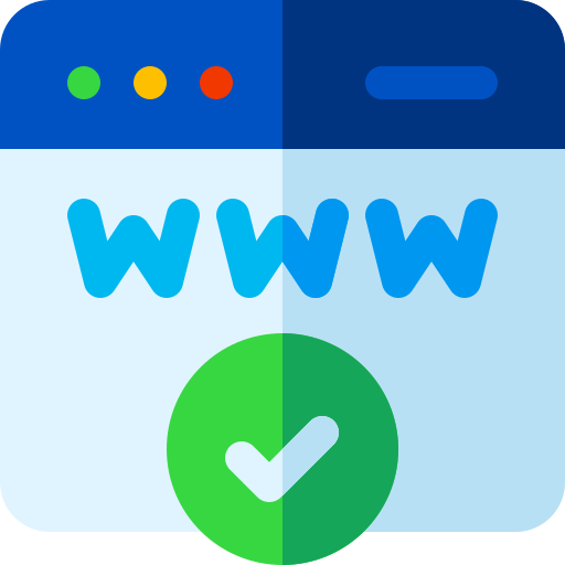 Domain registration Basic Rounded Flat icon