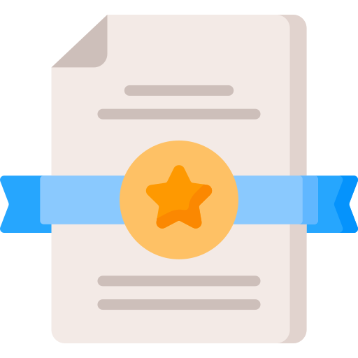 Certificate Special Flat icon