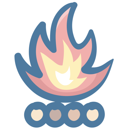 fuego Generic Hand Drawn Color icono