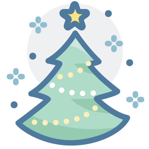 Christmas tree Generic Hand Drawn Color icon