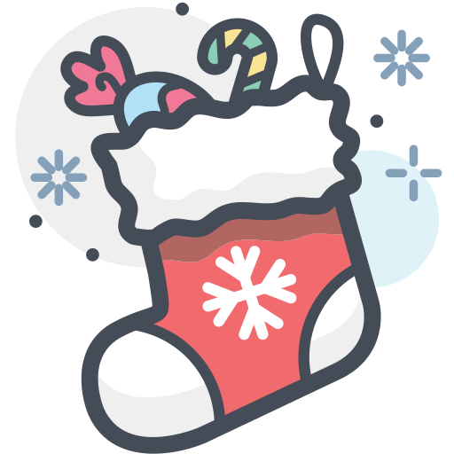 Christmas sock Generic Hand Drawn Color icon