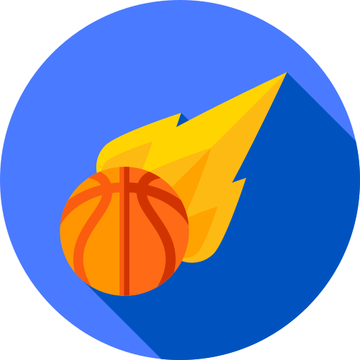 Баскетбол Flat Circular Flat иконка