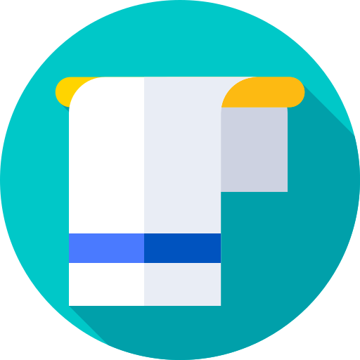 Towel Flat Circular Flat icon