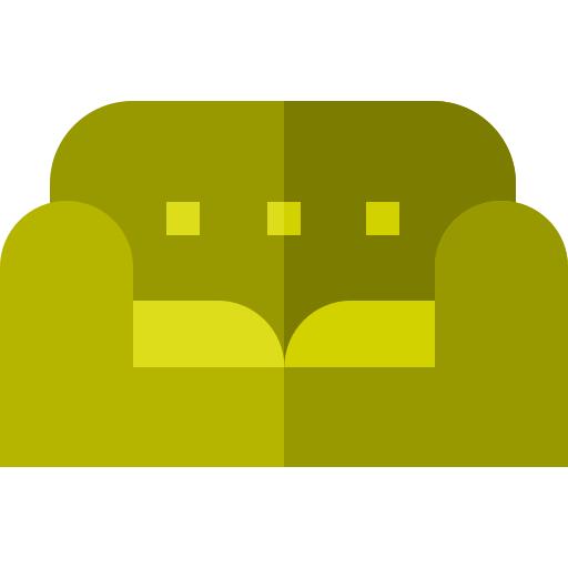 sofa Basic Straight Flat icon
