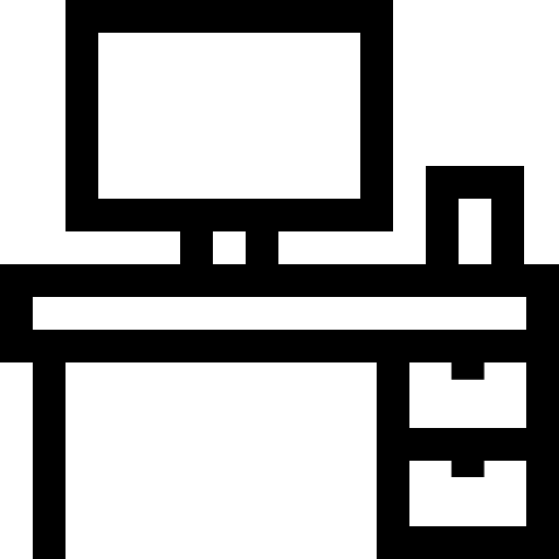 scrivania Basic Straight Lineal icona