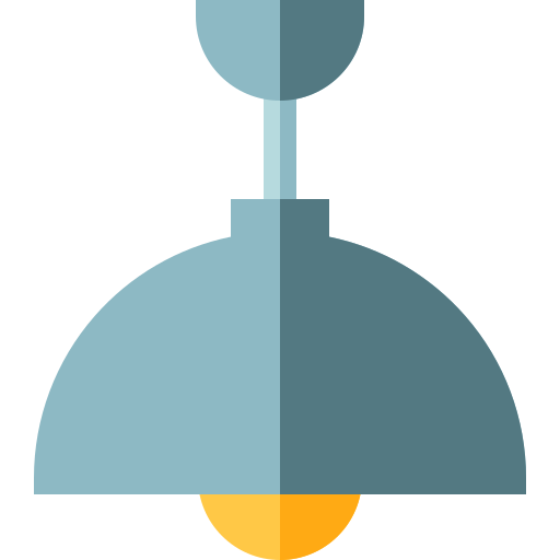 lámpara de techo Basic Straight Flat icono