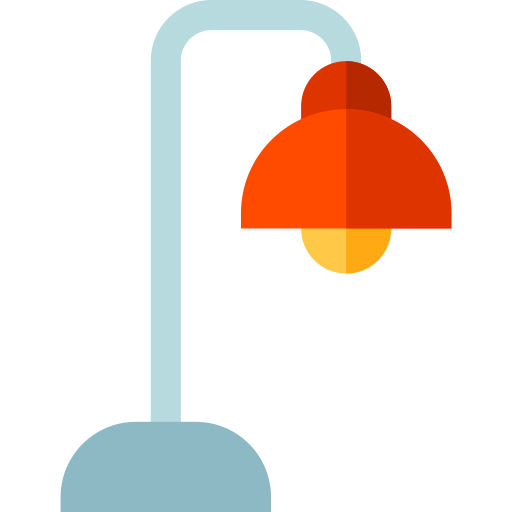 lampada da pavimento Basic Straight Flat icona
