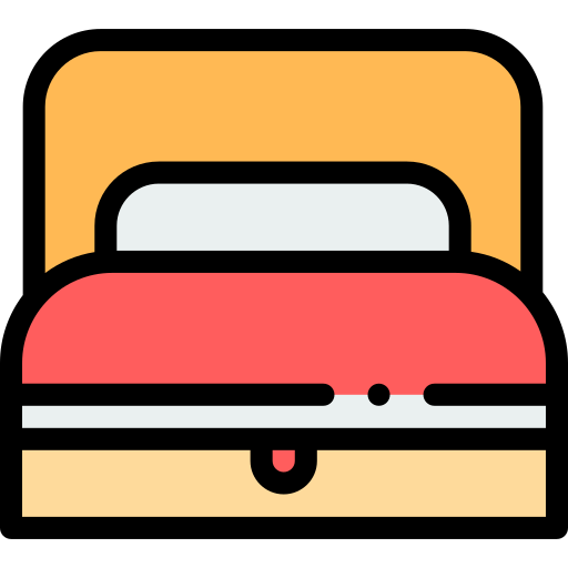 ソファー・ベッド Detailed Rounded Lineal color icon
