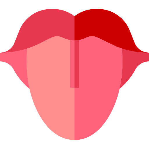 Tongue Basic Straight Flat icon