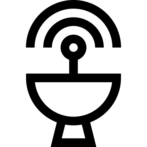 satellitenschüssel Basic Straight Lineal icon