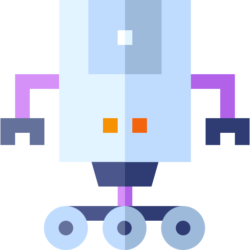 robot Basic Straight Flat icoon