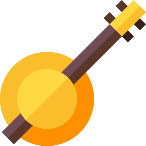 banjo Basic Straight Flat icono