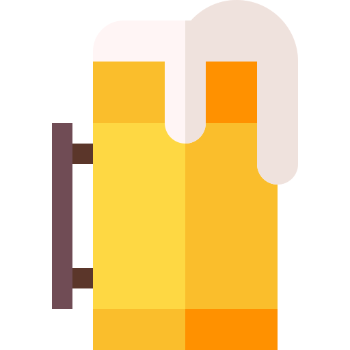 cerveza Basic Straight Flat icono