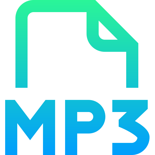 mp3 Super Basic Straight Gradient icoon