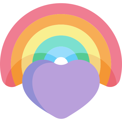 arcobaleno Kawaii Flat icona