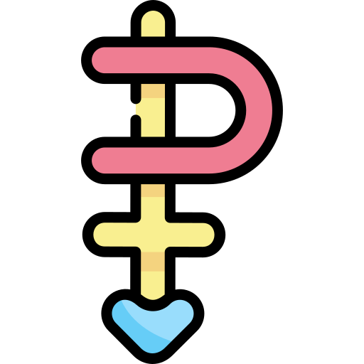 pansexual Kawaii Lineal color icono