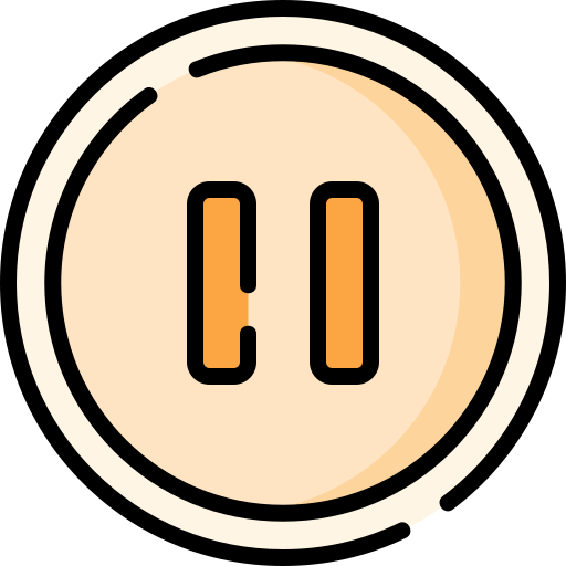 botón de pausa Special Lineal color icono
