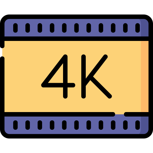 film 4k Special Lineal color ikona
