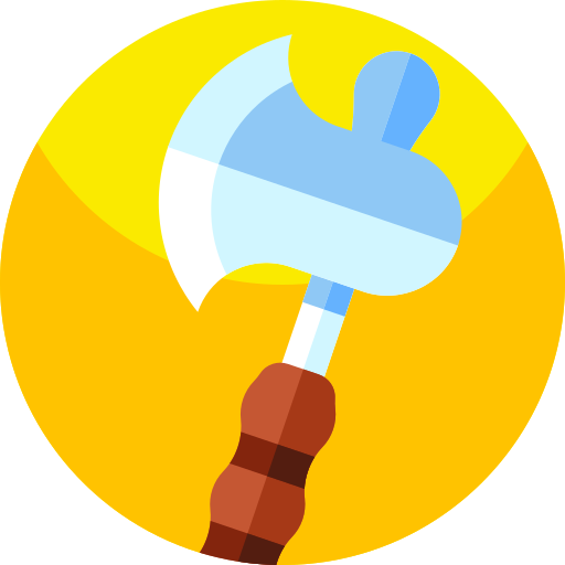 Axe Geometric Flat Circular Flat icon