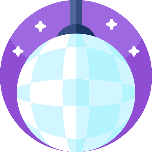Mirror ball Geometric Flat Circular Flat icon
