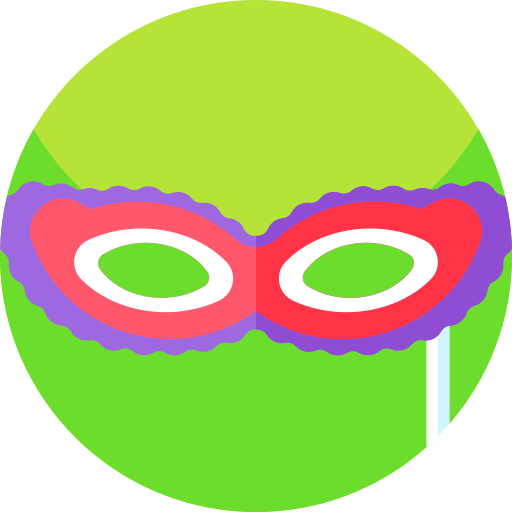 masque pour les yeux Geometric Flat Circular Flat Icône