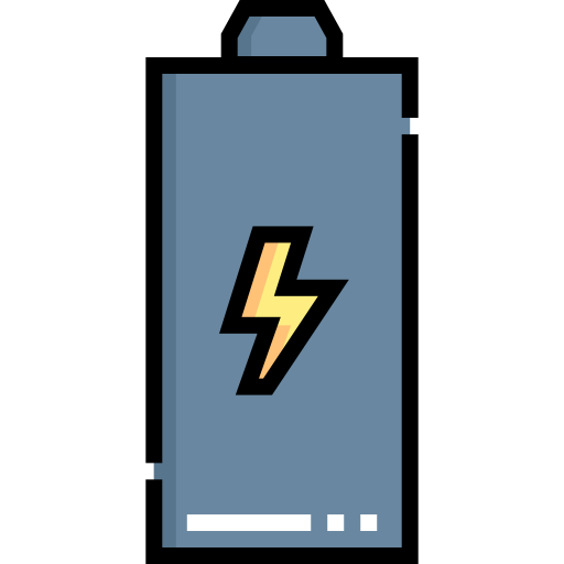 Battery Detailed Straight Lineal color icon