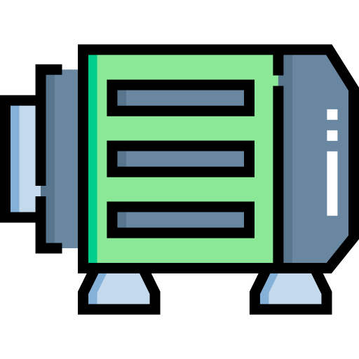 전기 모터 Detailed Straight Lineal color icon