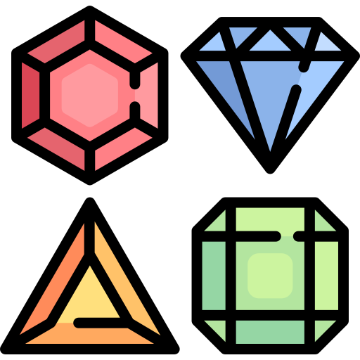 gemas Special Lineal color icono