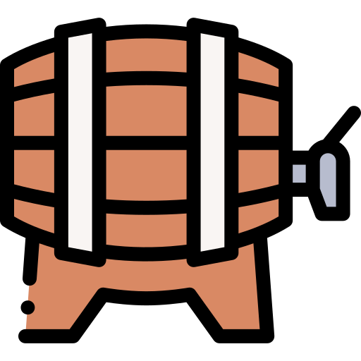Barrel Detailed Rounded Lineal color icon