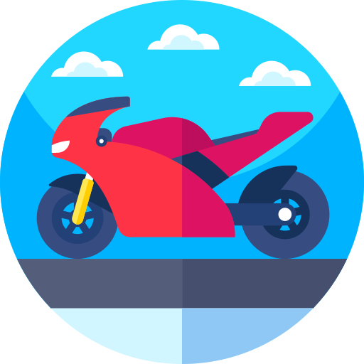 motocicleta Geometric Flat Circular Flat icono