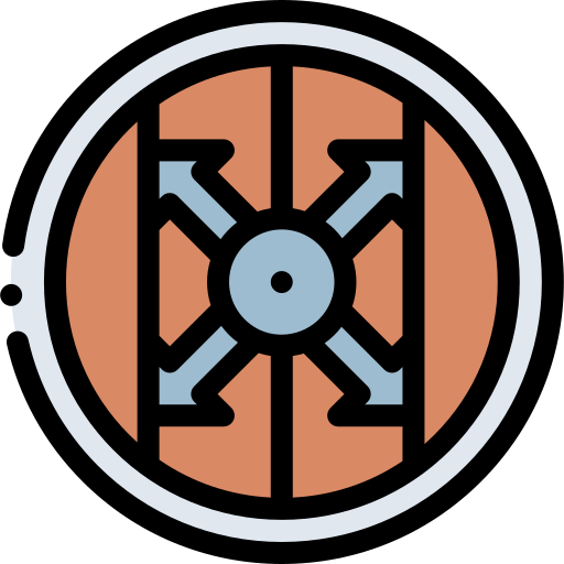 방패 Detailed Rounded Lineal color icon