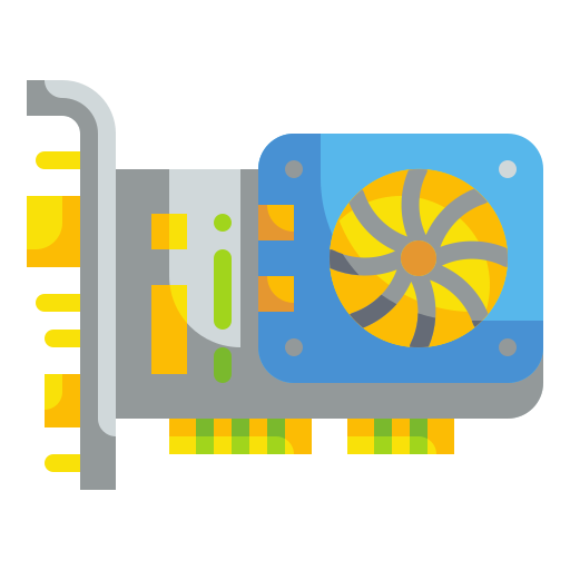 Graphics card Wanicon Flat icon